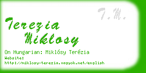 terezia miklosy business card